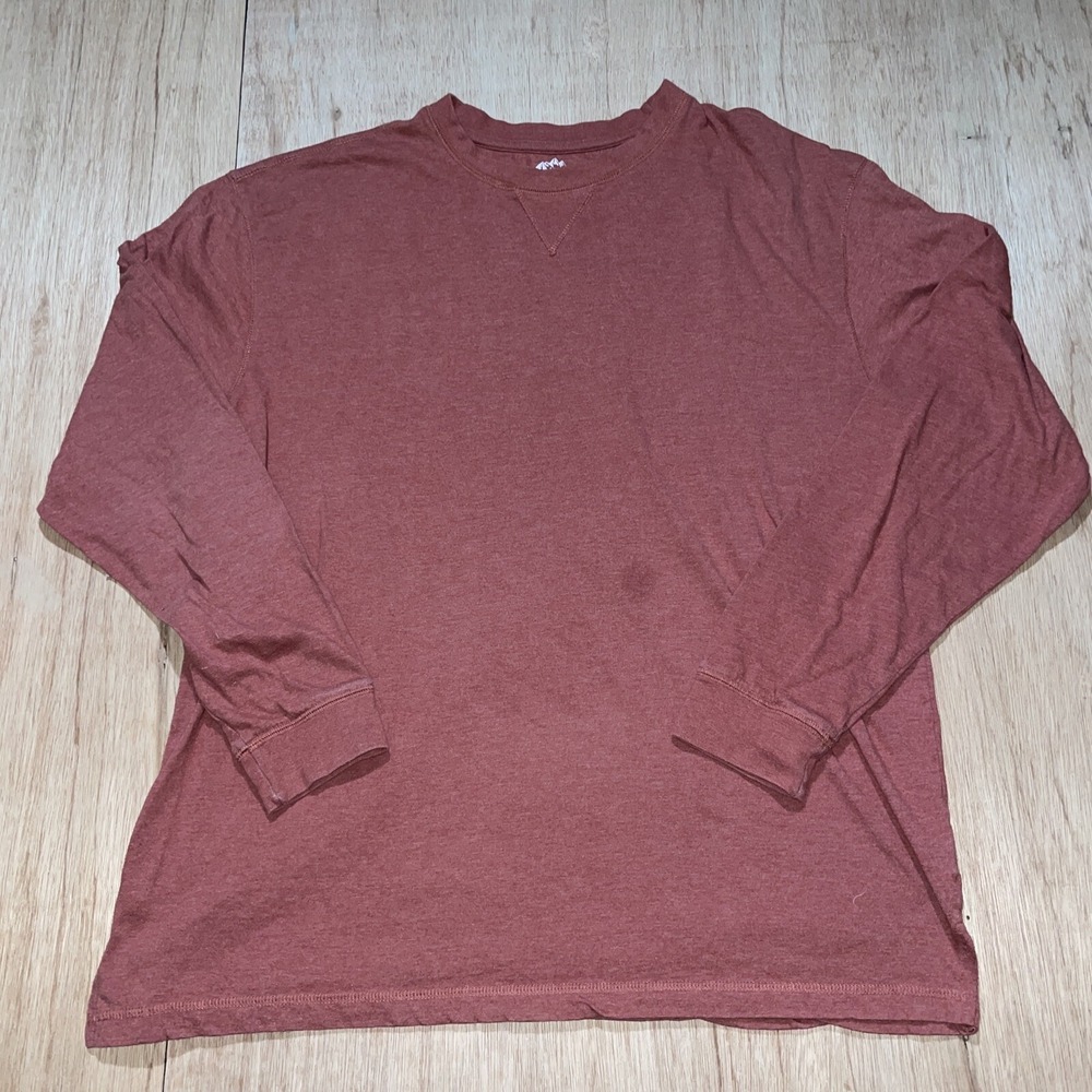 Jackson Hole WY Mens Size XL Red Pullover Fishing Long Sleeve Shirt